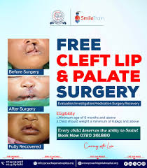 Cleft lip and cleft palate are birth defects that occur when a baby's lip  or mouth do not form properly during pregnancy. Surgery restores normal  function with minimal scarring. Help us reach