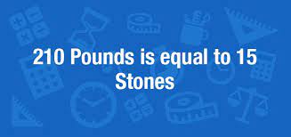 Enter 210 lbs here, and you'll be able to convert 210 pounds to kilograms easily. What Is 210 Pounds In Stones Convert 210 Lb To St