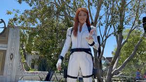 Check out our youtube show mousesteps weekly: Photos Video Snow Suit Black Widow Meet And Greet Arrives In Avengers Campus At Disney California Adventure Disneyland News Today