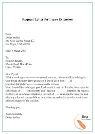 Sample Request Letter Template For Leave Vacation Holiday