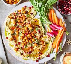 Use Good Quality Giant Chickpeas To Give This Vegan Hummus A Really Silky Feel Dips Make Perfect Easy Party Food T Bbc Good Food Recipes Savoury Food Recipes