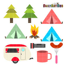 Camping Season Clip Art Set Daily Art Hub Free Clip Art Everyday Camping Art Clip Art Art Set