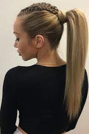36 Best Sporty Ponytail Hairstyles For Your Workout Routine My Stylish Zoo Hairtype Men Women Faceshapes Hairtips H Kapsels Kapsel Vlecht Kapselideeen