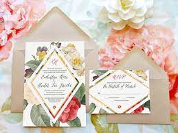 Geometric Floral Wedding Invitations Flower Wedding Botanical Wedding S Geometric Wedding Invitation Floral Wedding Invitations Flower Wedding Invitation