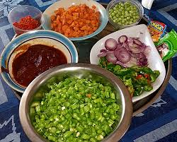 Return pork to pan along with 1/2 cup each carrots and green peppers. How To Prepare Jollof Rice Party Rice With Mixed Vegetables Jotscroll