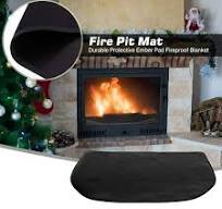 LnjYIGJ Fire Retardant Fiberglass Fireproof Carpet Half Round Hearth  Fireplace Area Rug Tools&Home Improvement