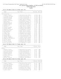 AAU Lake Erie District Qualifier