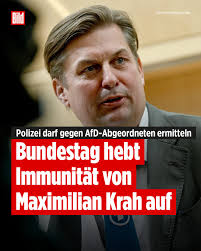 Jetzt wird es ernst für den AfD-Abgeordneten Maximilian Krah (48). Der  Bundestag hebt seine Immunität auf