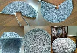 Dekoratif Orgu Puf Yapimi Derya Baykal Orgu Dantel Modelleri Ornekleri Crochet Rug Knitted Pouf Diy Pouf