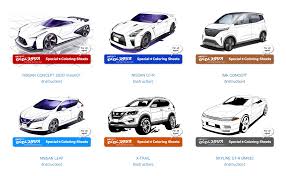 A collection of coloring pages with cars for boys of famous brands and models, as well as sports and racing cars for printing in a4 format. Nissan Studio S Waku Waku Car Coloring Pages Events News Tools Int L Corp