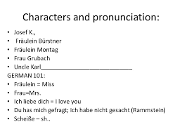 Franz Kafka S The Trial Bio Themes Intro 3 Levels Of Questions Homework Read The First Chapter And Be Ready For A Quiz On It Ppt Download Posts about fräulein bürstner written by scott windham. slideplayer