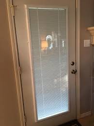 Odl 22 In W X 64 In H Add On Enclosed Aluminum Blinds White Steel Fiberglass Doors With Raised Frame Around Glass Bw In 2020 Aluminum Blinds Blinds Fiberglass Door
