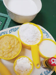 Resepi yang saya gunakan ini pun ada menggunakan sedikit tepung gandum. Mudahnya Buat Kuih Talam