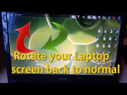 How do you rotate a screen on a keyboard? Rotate Your Laptop Screen Back To Normal Youtube
