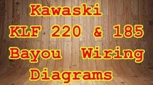 Kawasaki bayou x wiring diagram 2000 kawasaki bayou 300 wiring diagram jodebal com on 1993 kawasaki. Klf 185 220 Bayou Wiring Diagrams Youtube