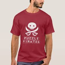 Puzzle Pirates Dark Color T Shirt Zazzle Com In 2020 Tshirt Colors Dark Colors Colorful Shirts