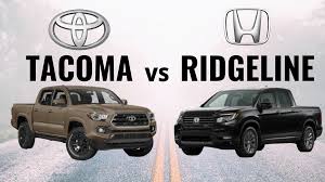 Toyota tacoma trd pro is powered by a 3.5l v6 gas engine that provides 278 horsepower and 265 lb/ft of torque. 2021 Honda Ridgeline Vs 2021 Toyota Tacoma Car Help Canada