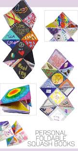 All About Me Foldable Squash Books Art Projects For Teens Middle School Art Projects Toddler Art Projects