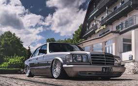 Download Wallpapers Mercedes Benz S Class Tuning W126 Stance 1989 Cars Supercars Mercedes Besthqwallpapers Com Benz Mercedes W126 Mercedes Benz