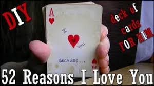 4 blending of love and loyalty! Diy 52 Reasons I Love You Deck Of Cards Tutorial Youtube