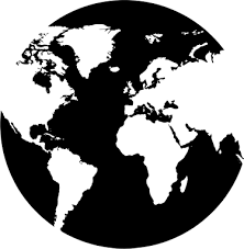 Weltkarte umriss weltkarte schwarz weiß wichtelgeschenke selbstgemacht deckblatt wandmalerei zeichnen karten bilderwand surrealismus. Runde Weltkarte Wandsticker Tenstickers
