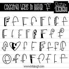 Creative Ways To Letter F Creative Lettering Hand Lettering Alphabet Lettering Tutorial