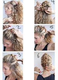 Wie Kann Ich Mein Lockiges Haar Mit Einfachen Schritten Zu Hause Stylen Neueste Frisuren 2018 Penteados Penteados Encaracoladas Cabelo Longo