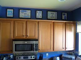 above the kitchen cabinet decor