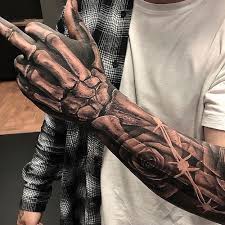 Black And White Upper Arm Half Sleeve Tattoos For Men 125 Best Half Sleeve Tattoos For Men Cool Designs Ideas 2019 Guide In 2020 Badass Sleeve Tattoos Hand Tattoos For Guys Half Sleeve Tattoos For Guys