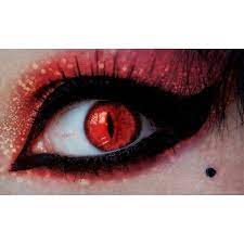 Demon Eyes Eyes Liked On Polyvore Featuring Beauty Products Eyes Makeup And Backgrounds Demon Eyes Scary Eyes Halloween Contact Lenses