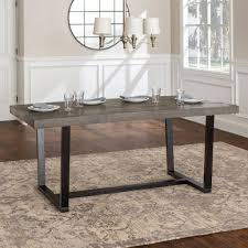 With options in both wood and metal, walker edison is sure to have exactly what you're looking for from coffee tables to dining sets, we carry the best products walker edison has to offer at the best their products are made of only the highest quality components, including solid hardwoods, for sturdy. 72 Rustic Solid Wood Dining Table In Grey Walker Edison Tw72dswgy