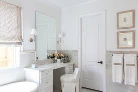 White And Gray Bathroom With Gray Half Tiled Walls Partially Tiled Bathroom Walls 740x492 Download Hd Wallpaper Wallpapertip Shop with confidence on ebay!