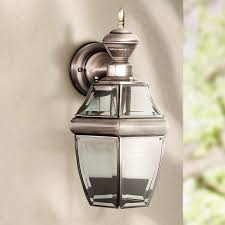 7 wide x 15 high. Antique Silver 14 1 2 Dusk To Dawn Motion Sensor Wall Light 35883 Lamps Plus