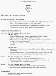 Combination Resume Template