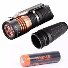 Manker are an innovative manufacturer who produce some unique and interesting products. Manker E14 1600 Lumen 4x Cree Xpg3 Led 4x Nichia 219c Led Flashlight 18350 Torch Tube High Drain 18650 Rechargeable Batery Led Flashlight Flashlight Led