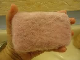 Rts Pink 7oz Hand Felted Soap Bar Ginger Flower Scent Soaps Felted Soap Flower Scent Scented Soap