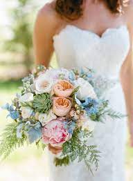Tie your wedding bouquet (and maybe the bridesmaid bouquets) with red and pink ribbons, in a soft gauze. 95 Blue Flowers Bouquets Ideas Blue Flowers Bouquet Flowers Blue Flowers