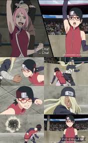 Sarada S 3 Seconds Match One Shot Victory Episode 58 Anime Anime Engracado Sarada Uchiha