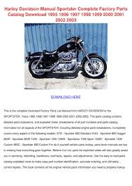 Harley davidson service and parts manuals. Harley Davidson Manual Sportster Complete Fac By Enda Dito Issuu