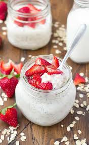 Top with your favorite fruits and nuts to start your mornings it only takes 5 minutes to combine the rolled oats with goya® pure coconut water, goya® coconut milk, goya® organic chia, a little salt and honey. Strawberry Chia Overnight Oats