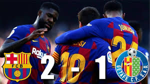 Head to head statistics and prediction, goals, past matches, actual form for la liga. Barcelona Vs Getafe 2 1 La Liga 2020 Player Ratings Youtube