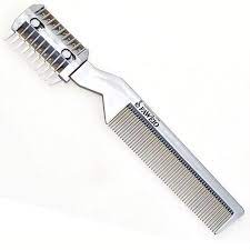 The diane tinkle hair cutter comb is an affordable and a convenient way to thin your hair at home. 1 Pc Professional Hair Brush Comb Razor Hair Razor Cutting Thinning Comb Trimmer Comb With Blade Combs Hair Styling Tool Hair Razor Comb Razor Combcomb With Blade Aliexpress