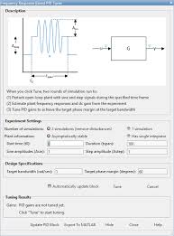 Frequency Response Based Tuning Matlab Simulink