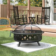 Established campgrounds often provide a stone or steel fire ring for safety. Sol 72 Outdoor Derbyshire 24 H X 36 W Steel Wood Burning Outdoor Fire Pit Reviews Wayfair Ca