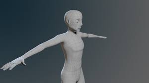 Female anime base mesh a low poly base mesh model, perfect for sculpting and conceptualizing character designs. Low Poly Base Mesh Anime Male 3d Model