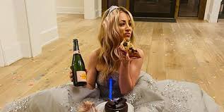 Kaley cuoco causes a stir with celebratory plane ride photo; Kaley Cuoco Pokes Fun At Losing At Golden Globes 2021 On Instagram 2021 Golden Globes Golden Globes Kaley Cuoco Just Jared