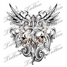 For bikers, the skull crossbone tattoo matched the biker's personality, which. Pin On Tattoo Designs For Sale
