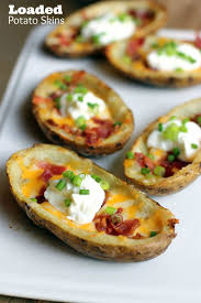 Loaded Potato Skins Recipe Potato Skins Recipes Food