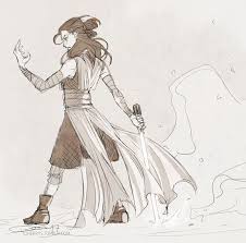 Promise You Ll Remember Me Toherrys The Last Jedi Rey Sketch For May The Star Wars Drawings Rey Star Wars Star Wars Artwork