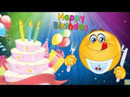 Happy Birthday Song Smiley Happy Birthday Song Emoji Youtube Happy Birthday Emoji Happy Birthday Smiley Birthday Songs